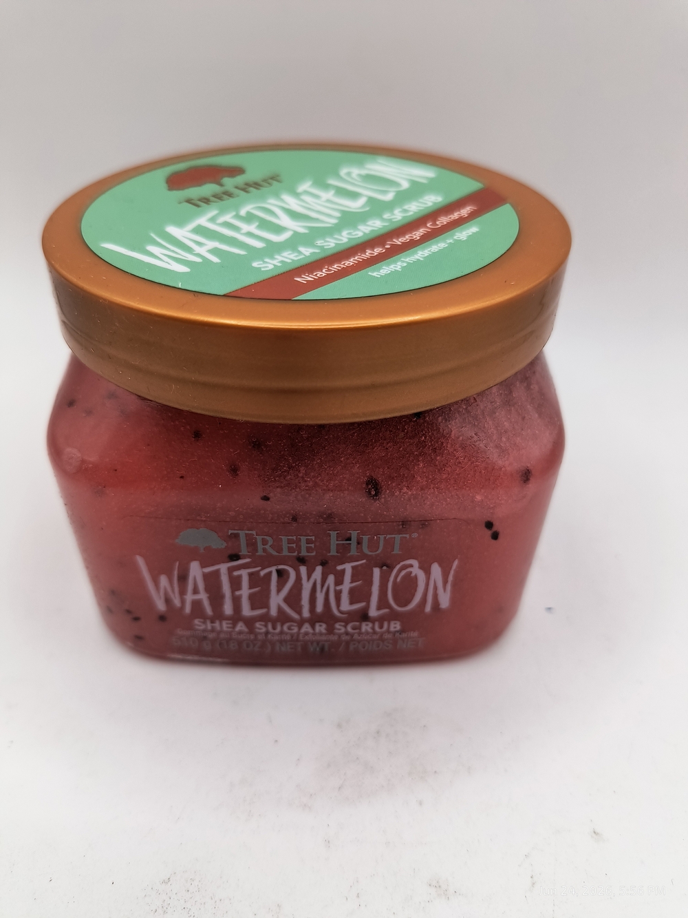 Tree Hut Watermelon Shea Sugar Body Scrub Helps Hydrate + Glow 18 Oz READ